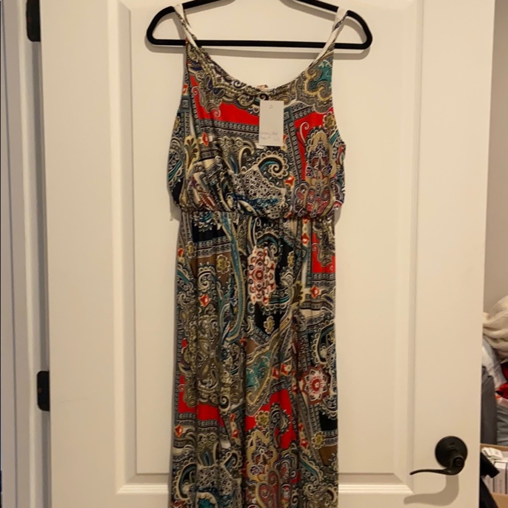 Paisley maxi dress